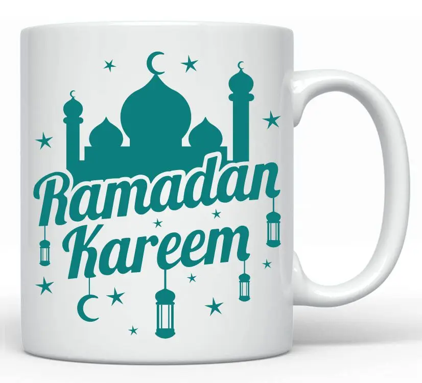 personalized printed 11 oz color box packing cup supplier ceramic eid mubarak gift cup with logo