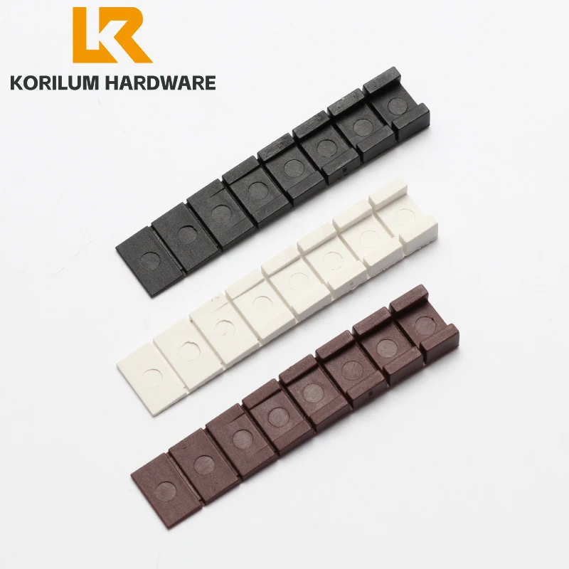 Plastic Adjustable Furniture Leveling Shims Tapered Plastic Wedge Pads for Table Chair Cabinet, Stackable Height Adjustment Feet