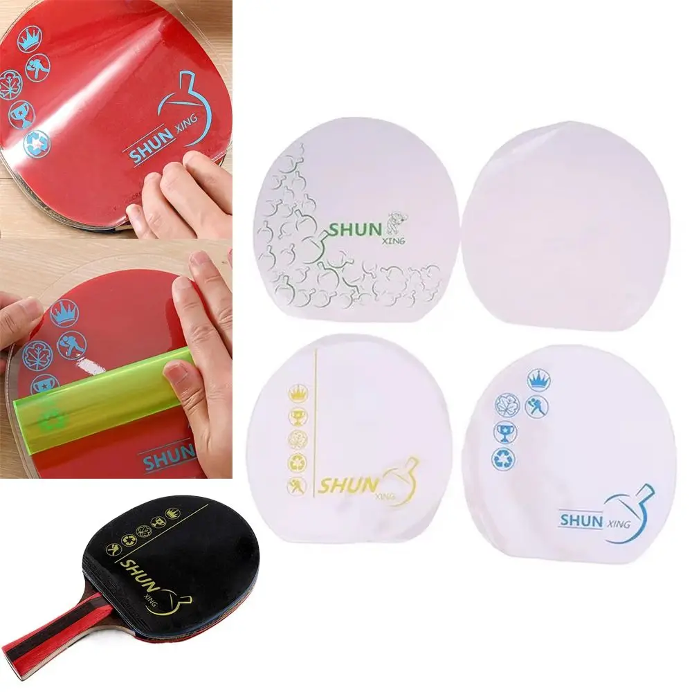 Transparent Ping Pong Racket Protective Film Sticky Dust Proof Racket Rubber Protective Film Self Adhesive Rubber