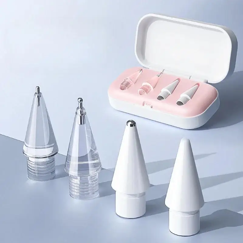 Embouts de crayon remplaçables pour Apple Pencil 1 2 3, capuchon de protection en Silicone souple, stylet pour écran tactile, pointes pour iPencil 1 2, 4/6 pièces