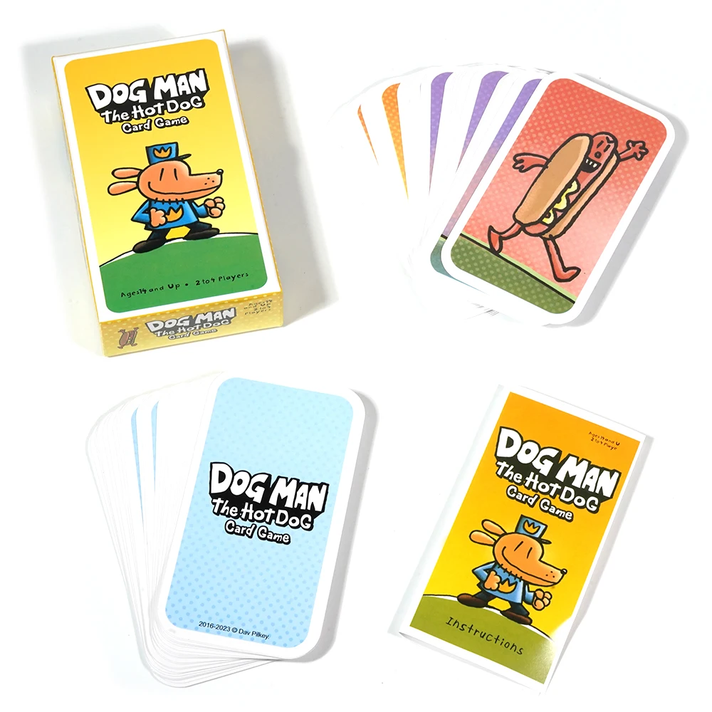 Dog Man Hot Dog Card Game il gioco di raccolta veloce e Frenzied per bambini con Art Party Game Deck