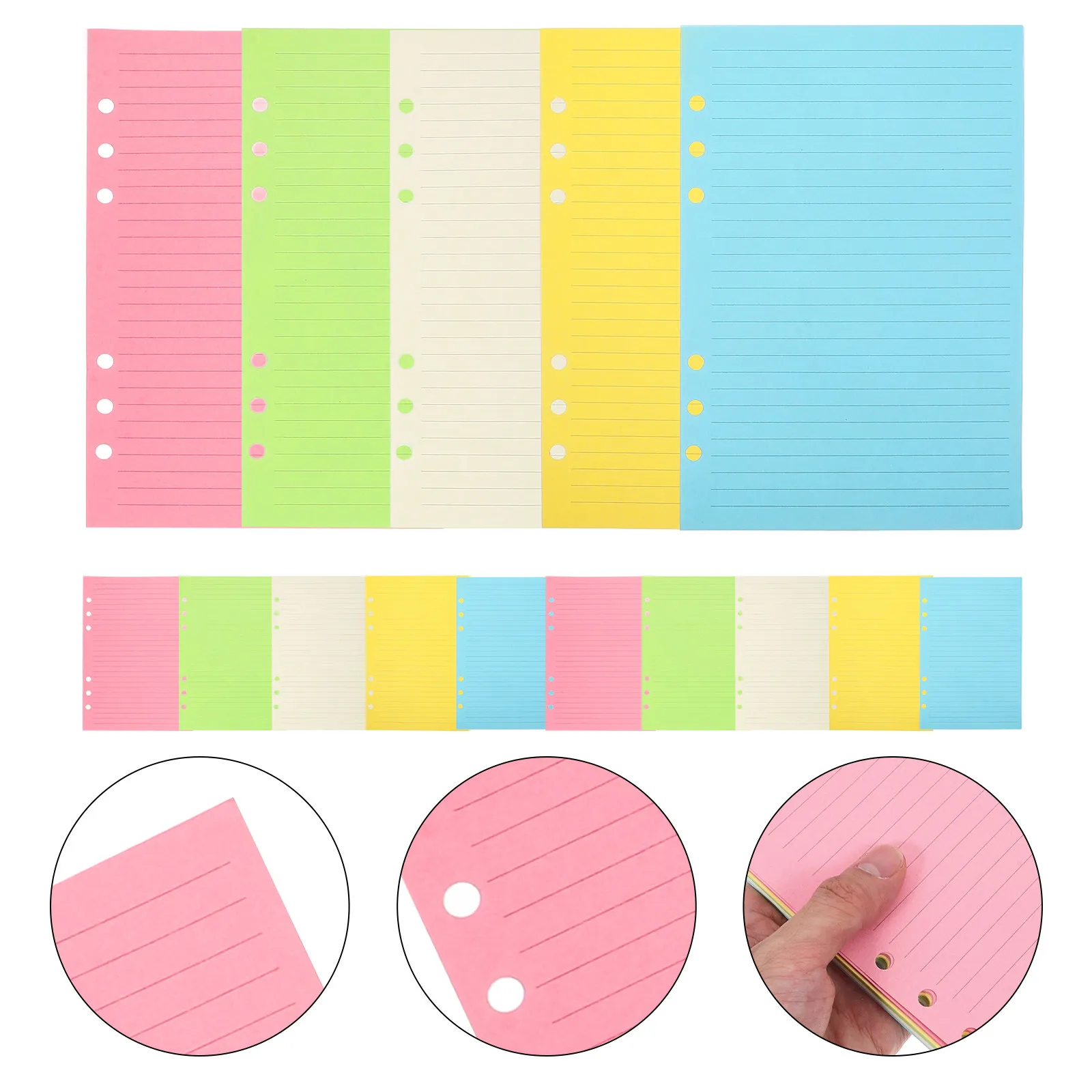 

50 листов бумаги формата А5 для блокнотов и тетрадей, сменные вкладыши, гладкая поверхность для письма, идеально подходят для офиса