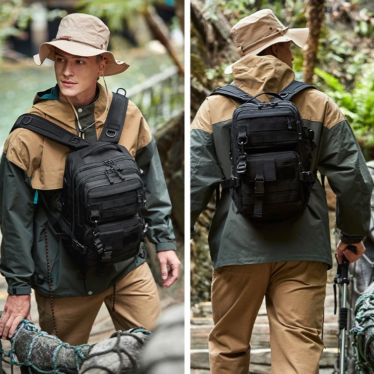 

Wear-resistant Oxford cloth tactical backpack outdoor mountaineering multi-function large capacity portable sports backpack