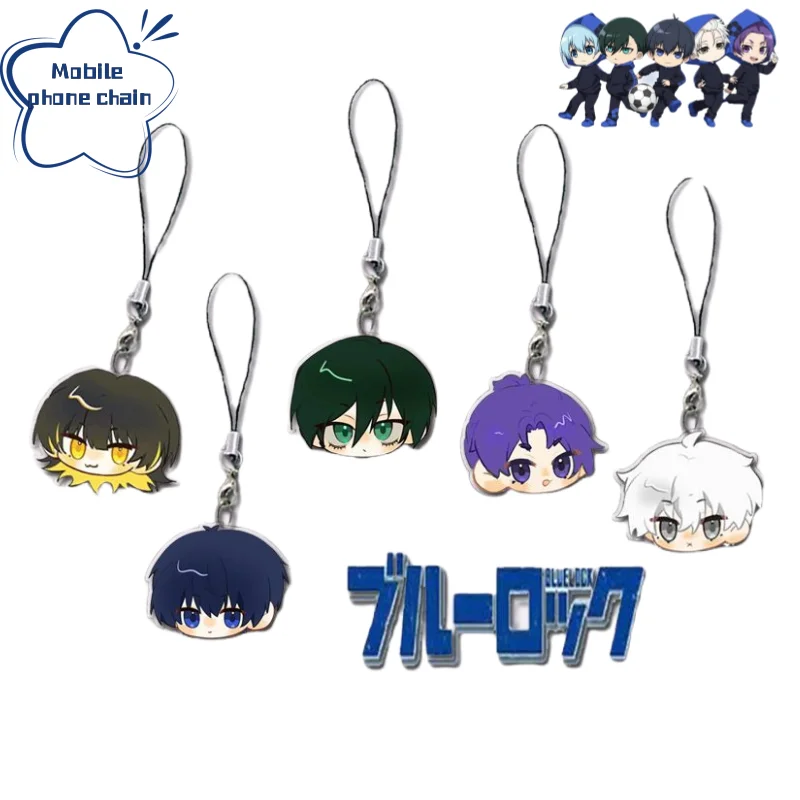 

Blue Lock Mikage Reo Yoichi Isagi Anime Mobile Phone Chain Creative Personality Detachable Key Chain Student School Bag Pendant