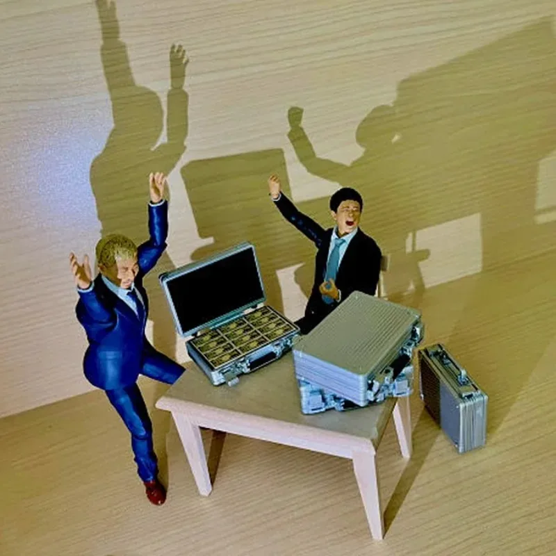 J. Wymarzona japońska Gashapon Kawaii Mini kombinacja walizka figurka miniaturowa kapsułka zabawki akcesoria lalki Anime Gacha