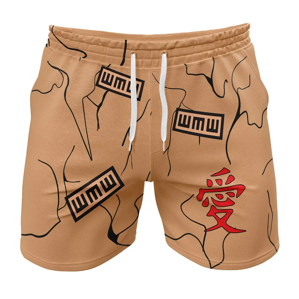 Japanese Anime Fashion Trend Gathering Street Fashion Fitness Clothing Fitness Shorts 3D Digital Printing 2