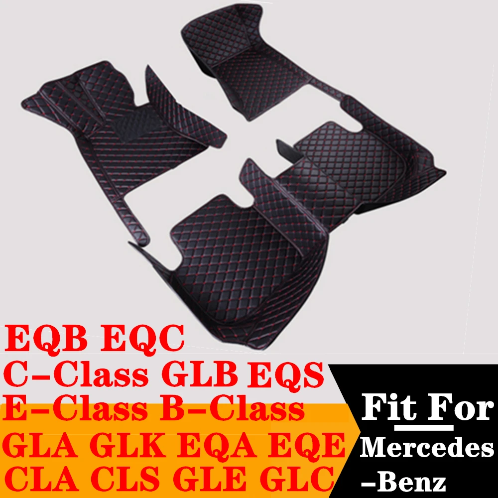 

Car Floor Mats For Mercedes-Benz B C E Class GLA GLC GLE GLK CLA GLB CLS EQA EQB EQE EQC EQS Custom FloorLiner Foot Pad Carpet