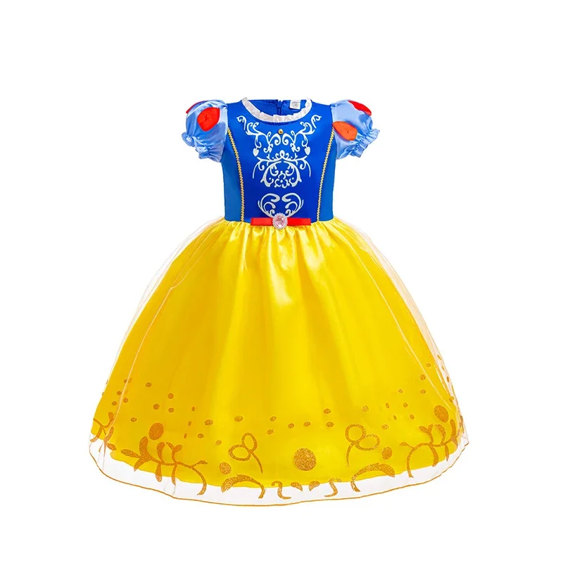 أميرات ديزني دور زي حفلة تنكرية فيستدو عيد الميلاد عيد الميلاد كرنفال فستان رابونزال حسناء سنو وايت فستان تنكر