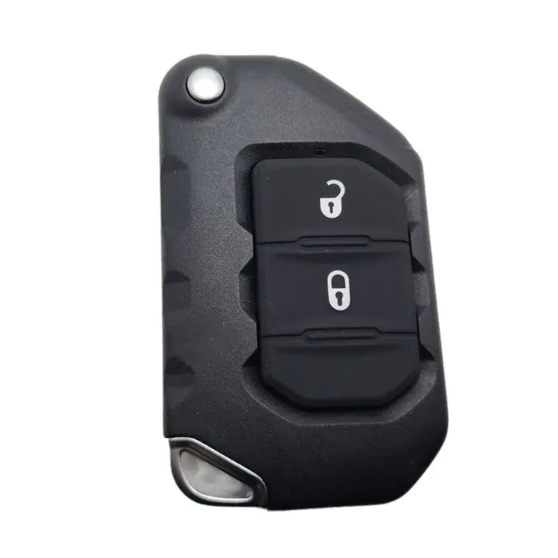 Flip Remote Car Key Fob Shell 3 Buttons  For Jeep Wrangler Rubicon Sahara JK JL 2018 SIP22 Blade