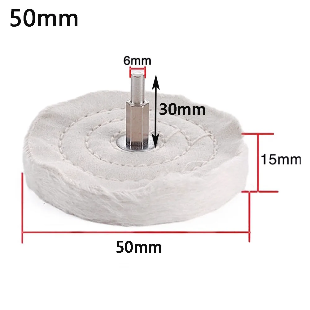 Cloth Polishing Wheel 50-100mm Buffing Wheel Pad For Drill Buffing Grinder Grinding Sanding Head Abrasive Buffing Wheel