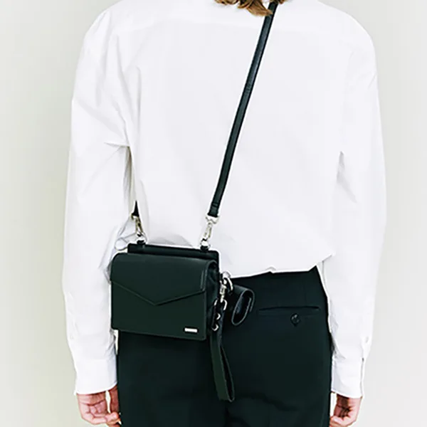 Designer Men Shoulder Bag Leather Small Square bag  Solid Flap Crossbody Messenger Bags Fashion Phone Purse 2pcs Set 2026 Bolsas