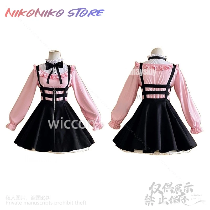 Mayuzumi Fuyuko Cosplay THE IDOLM@STER SHINY COLORS Anime Costume Japanese Sweet Jirai Kei Girls Gothic Lolita JK Shirt Dress