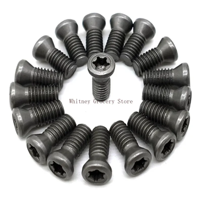 100pcs High Strength SCM435 Black Torx Screw 12.9 Knife Rod CNC Milling Blade Cutter Head Screw M1.8-M6 for Hardware And Tools