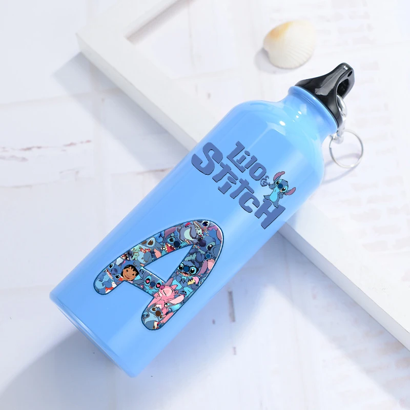 Бутылка для воды Lilo Stitch 500 мл Дисней Kawaii с буквенным принтом, алюминиевая чашка, детский спортивный чайник на открытом воздухе, портативный брелок, кружка, детский подарок Бутылка для воды Lilo Stitch 500 мл Дисней Kawaii с буквенным принтом, алюминиевая чашка, детский спортивный чайник на открытом воздухе, портативный брелок, кружка, детский подарок