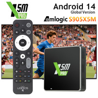 Original UGOOS X5M PRO TV Box Android 14 Amlogic S905X5M 4GB 32GB Wifi 6 1000M USB3.0 DDR4 8K Set Top Box