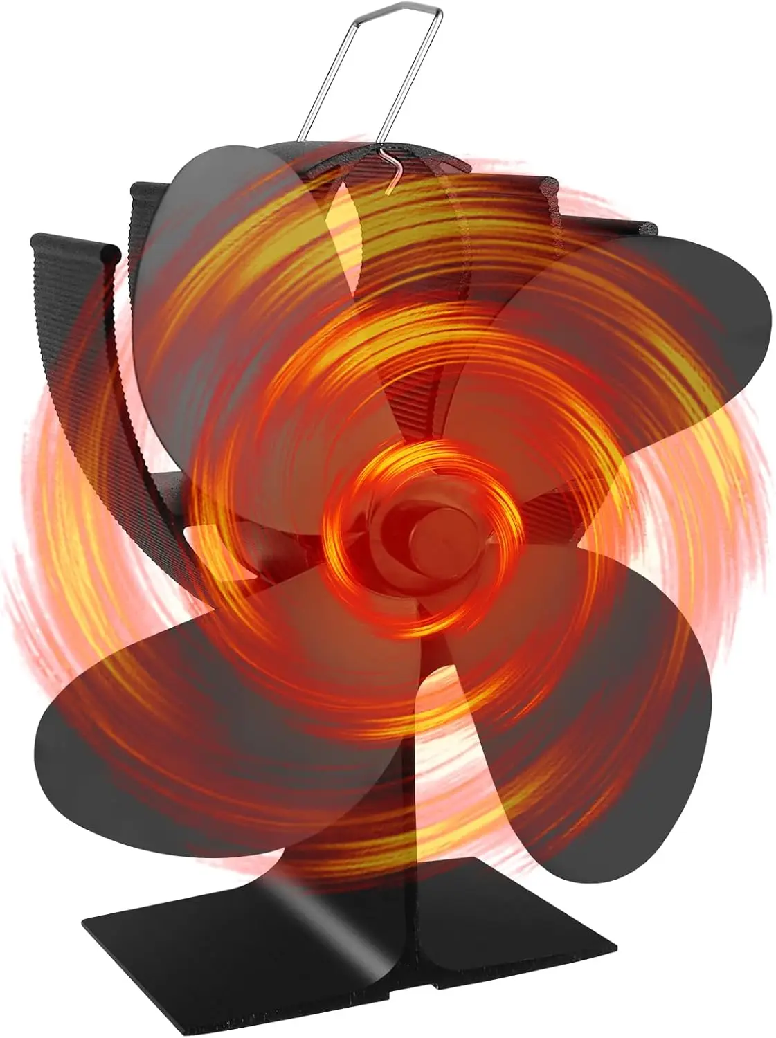 

Вентилятор для дровяной печи с 4 лопастями, работающий от тепла, для камина, экологичное домашнее отопление