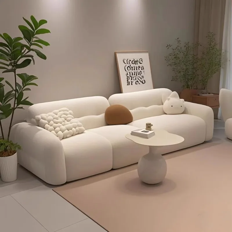 

Nordic Cloud Living Room Sofas Pouf Couch Puffs Futon Armchair Waiting Living Room Sofas Universal Sillon Cama Room Decorations