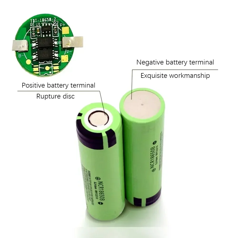 2025 Battery 18650 Panasonic INR18650-34B 3.7V, 3400mAh Li-ion Battery