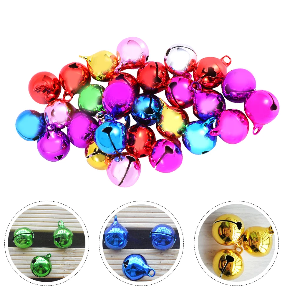 50 ชิ้นระฆังคริสต์มาสสุนัข DIY Craft Electroplated สูญญากาศเครื่องประดับโลหะมินิตกแต่ง