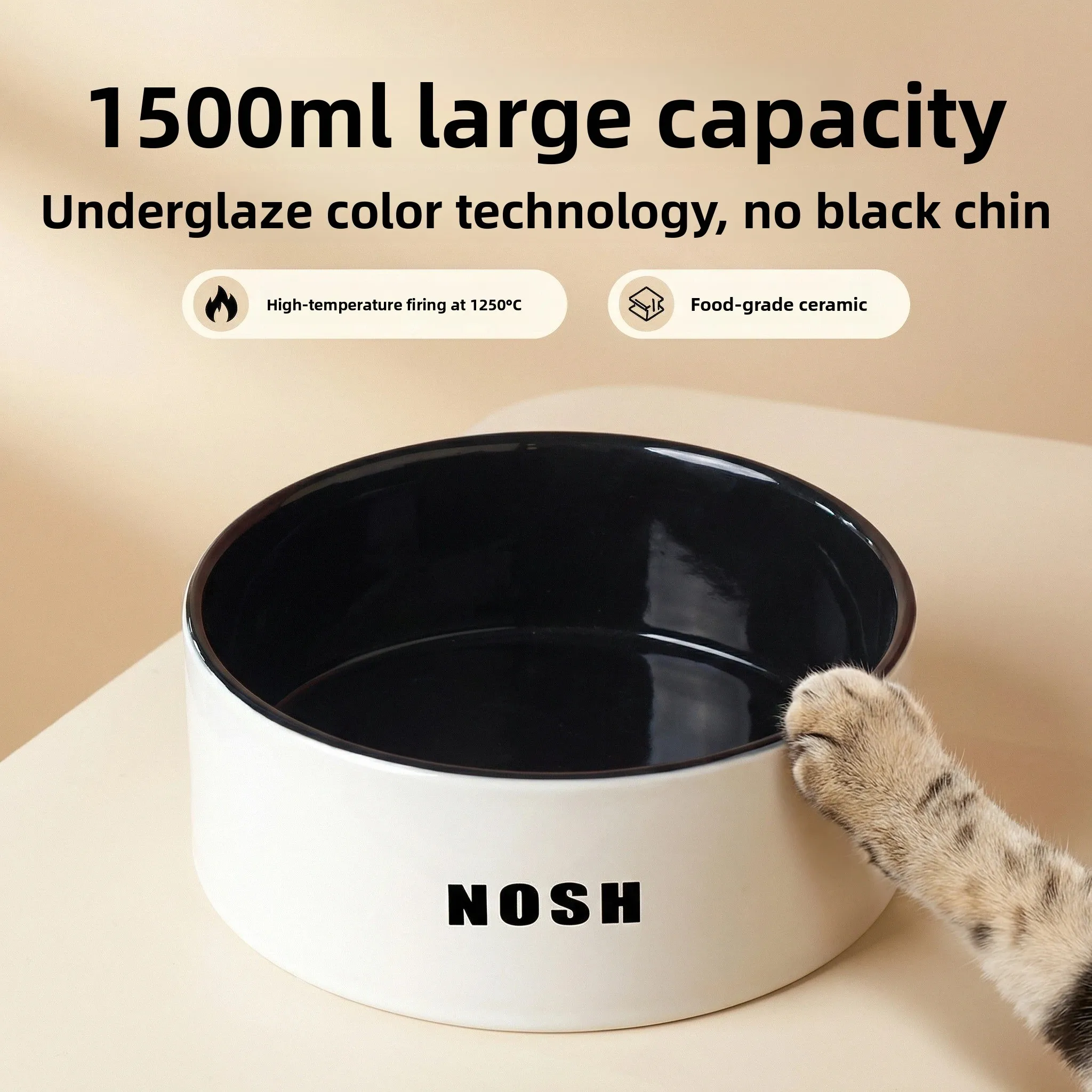 

Большие миски для собак LuyPet: универсальные миски для корма и воды с подглазурной росписью, зоотовары