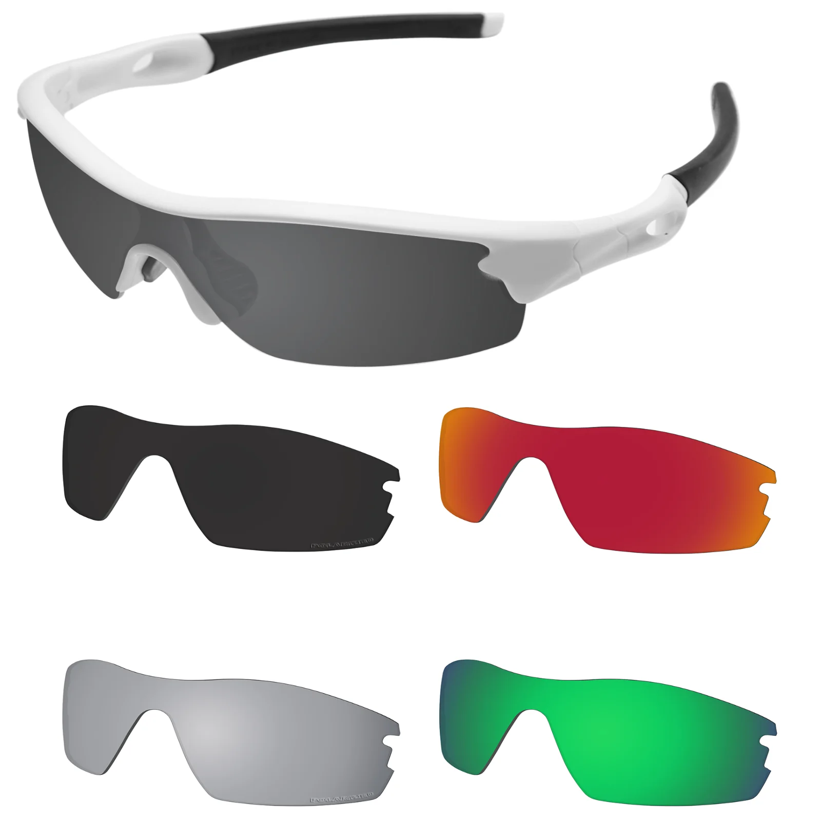 

SunglassDoctor Polarized Replacement Lenses for Oakley Radar Pitch Sunglasses - Multiple Options