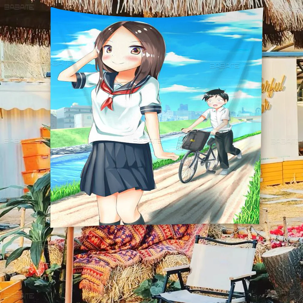 Anime Teasing Master High End Quality Banner Printing Artistic Atmosphere Style Camping Flag