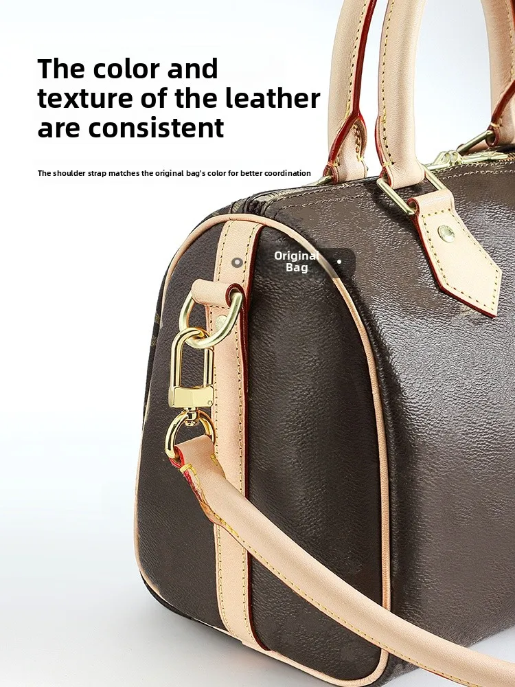 Speedy25 Shoulder Strap Modification Suitable for LV Pillow Bag Armpit Shoulder Strap Color Changing Leather Replacement Bag ...