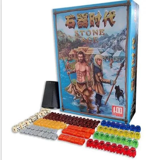 

Суперклассическая настольная игра в Германии STONE AGE, настольные карты, китайская версия