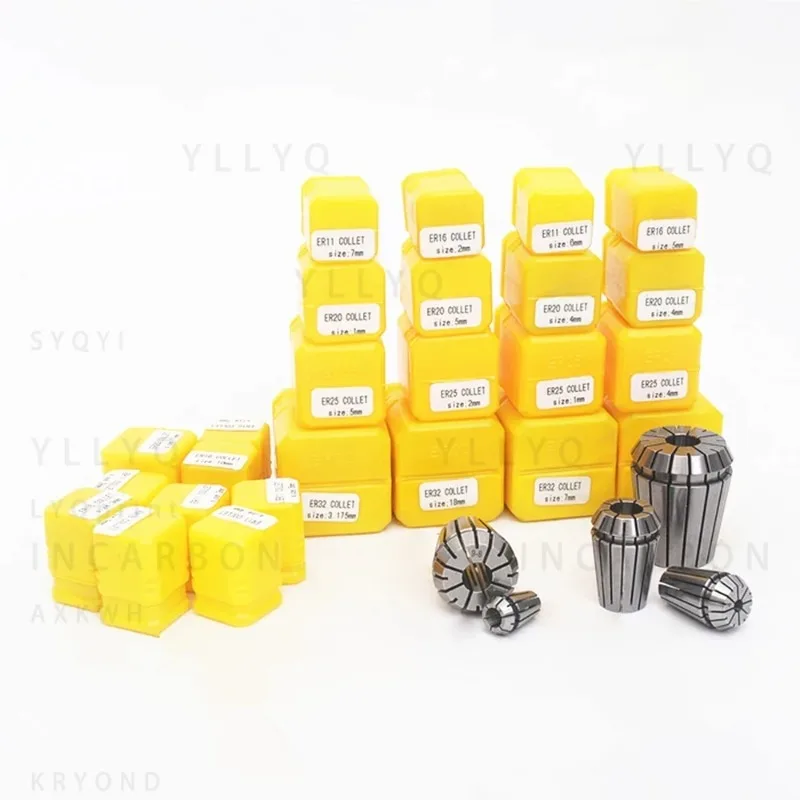ER8 ER11 ER16 ER20 ER25 ER32 ER40 Collet Chuck Set CNC Milling Tool Holder Spring Collet for Engraving Lathe Mill Machine