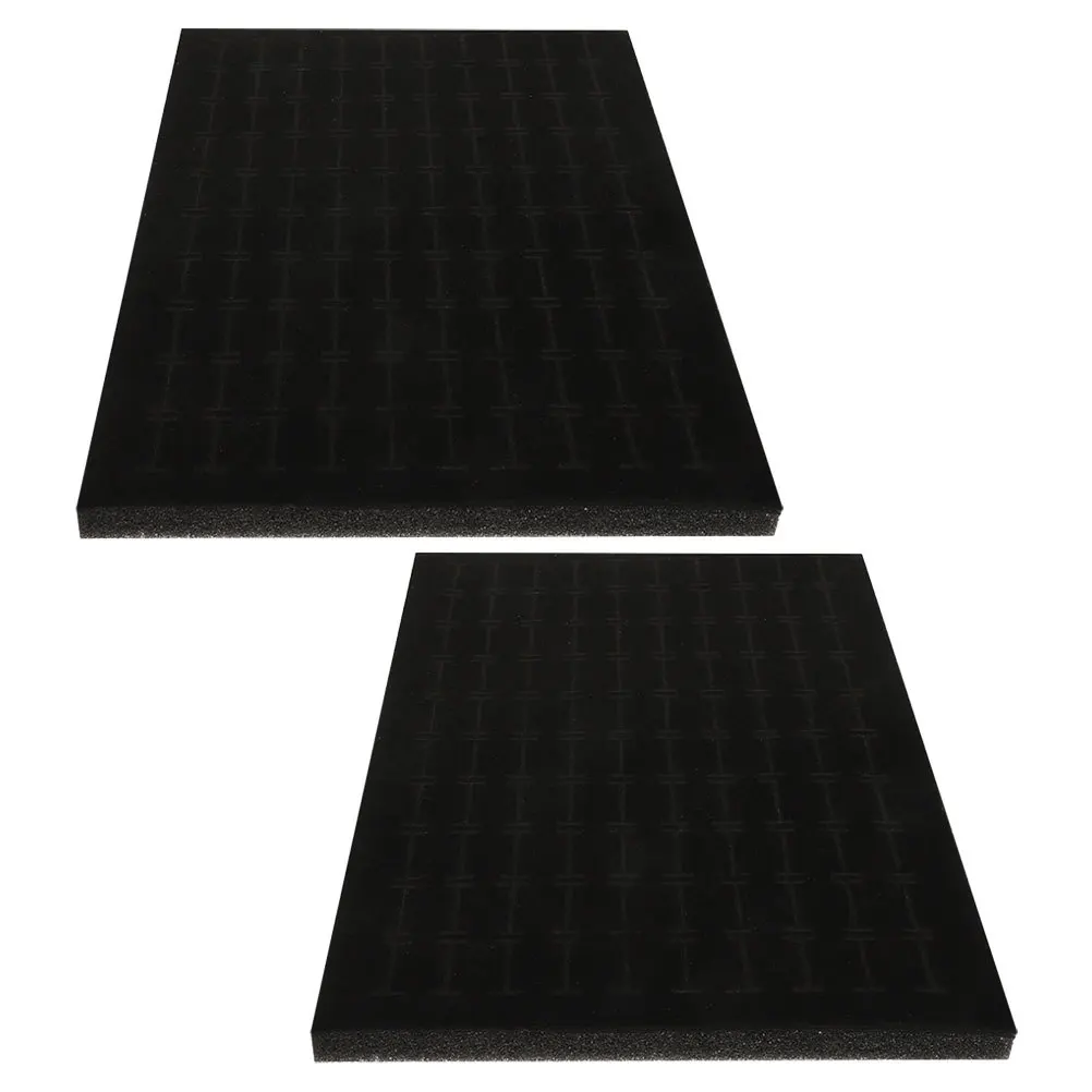 

2 PCS Earring Sponge Organizer Jewelry Display Tray Pad Foam Insert for Sponges