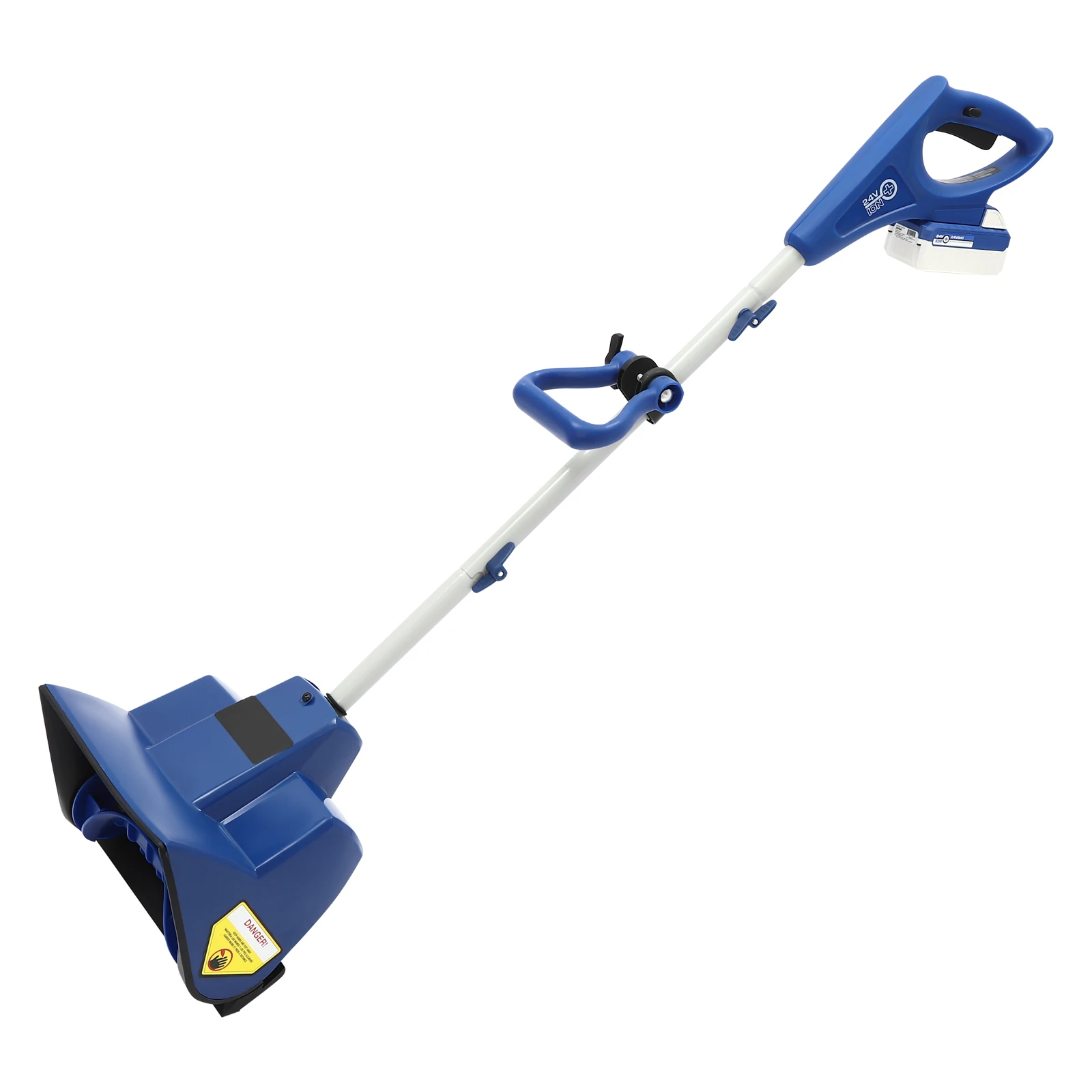 

24v Small Electric Walk-Behind Snow Thrower 4.0ah Battery 40min Runtime 11.02in Width 19.69ft Throw Us Standard