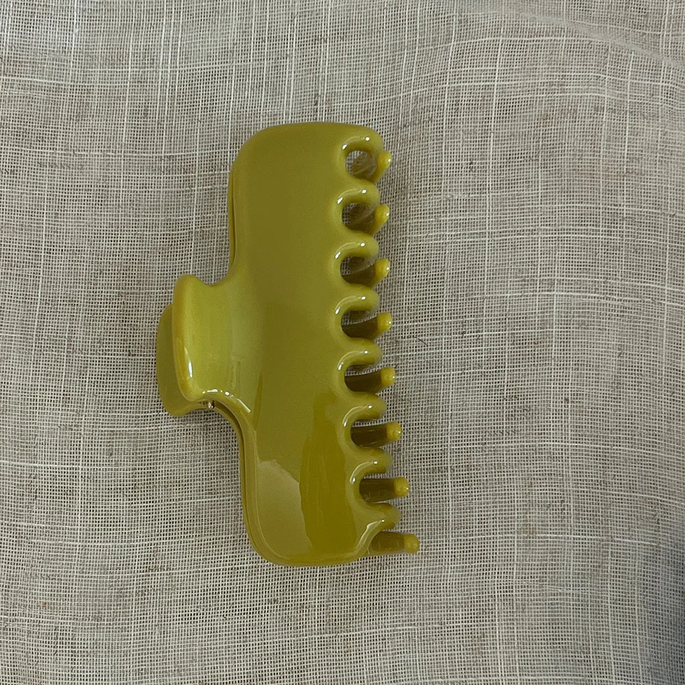 1 Stück Basic-Haarspange aus mehrfarbigem PC-Material, dicke Haarklammer im INS-Blogger-Stil, große Haarklammer für den Hinterkopf, tägliches Haar-Accessoire für Damen – Detail 15