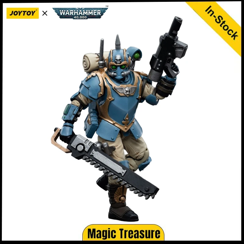 

JOYTOY Genuine 1/18 Warhammer 40000 Astra Militarum 55th Kabik Eagle Regiment Captain Storm Lord Model Toy Collection Ornaments