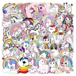 50 PCS Unicorn Graffiti Stickers Luggage Water Cup Computer Laptop Waterproof Stickers Handbook Stickers