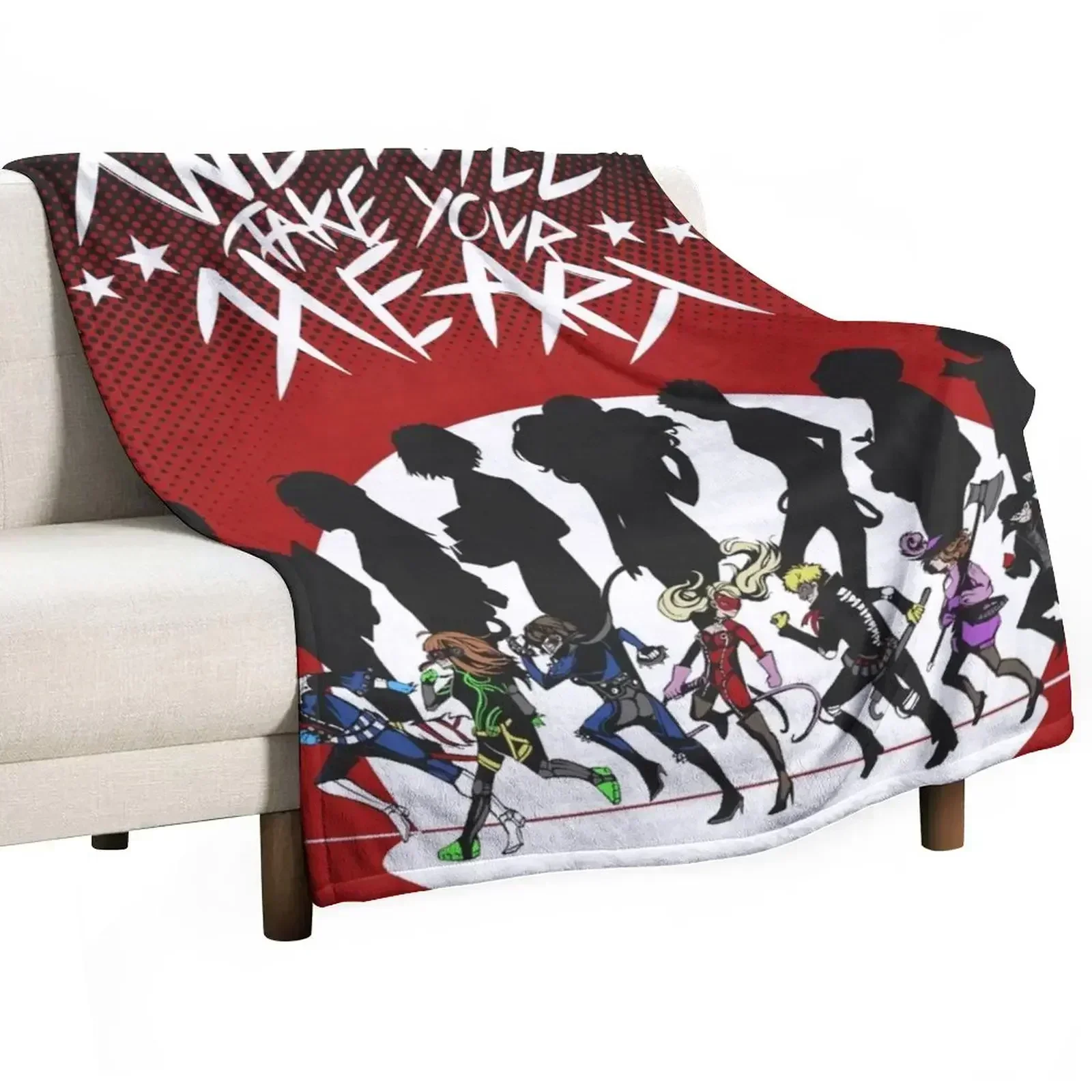 We will Take your Heart Throw Blanket sofa bed Bed Flannels Sofa Throw Summer Beddings Vintage Blankets