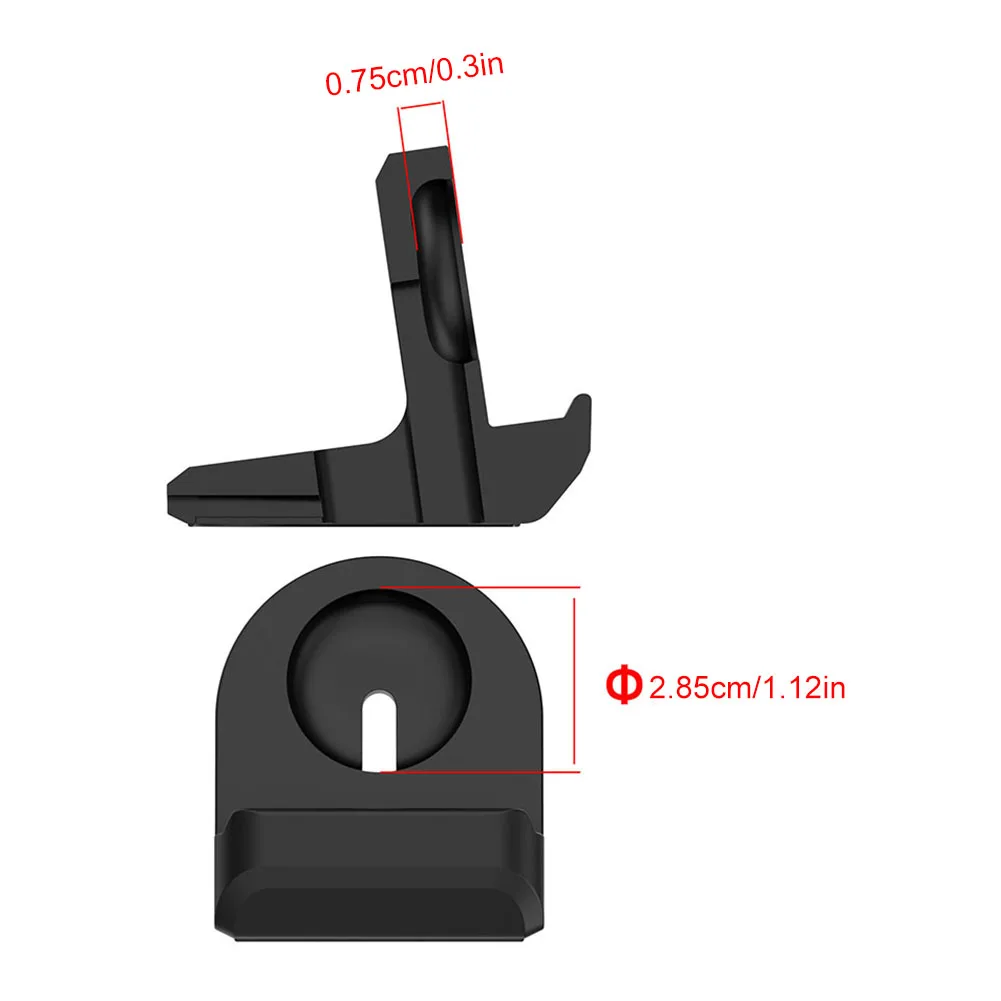 حامل قاعدة شحن من السيليكون غير قابل للانزلاق قاعدة شحن حامل قاعدة شاحن لساعة Google Pixel 2 لـ Fitbit Ace LTE