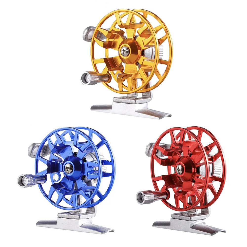 All Metal Fishing Reel Mini Fly Wheel Ice Fishing Reel for Trout Pike Fishing Accessories for Freshwater Saltwater