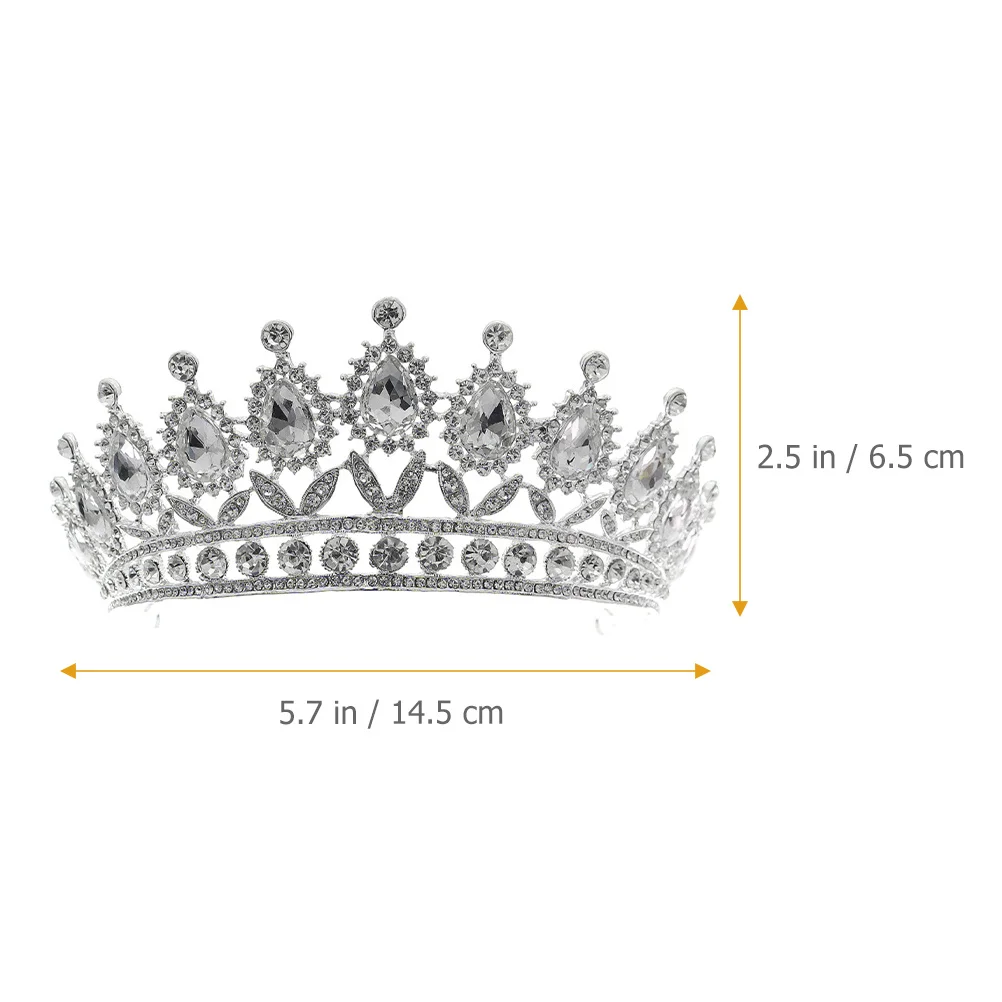 

Rhinestones Tiara Wedding Head Jewelry Vintage Queen Hair Accessories for Women Cosplay Party Banquet Women Tiara