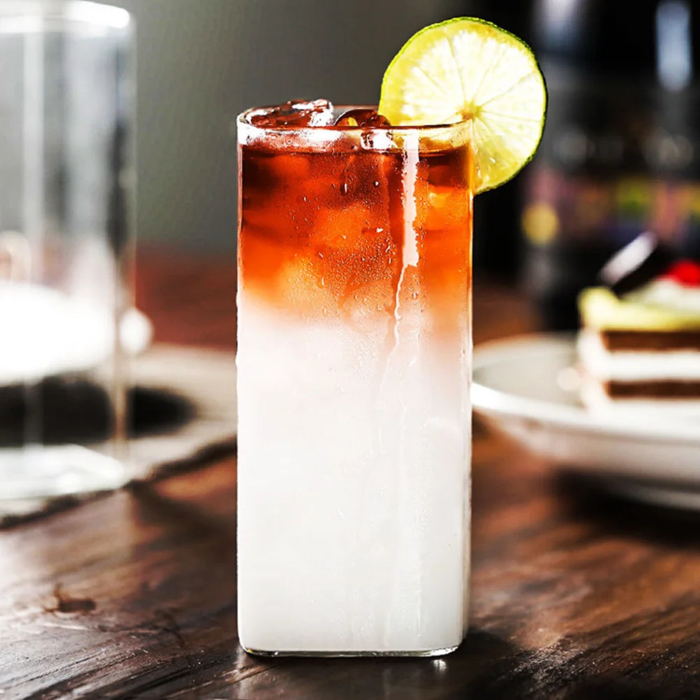 

2 шт., креативные стеклянные чашки для сока, коктейля, многофункциональные чашки для напитков для домашнего офиса, кофейни, чашки для напитков