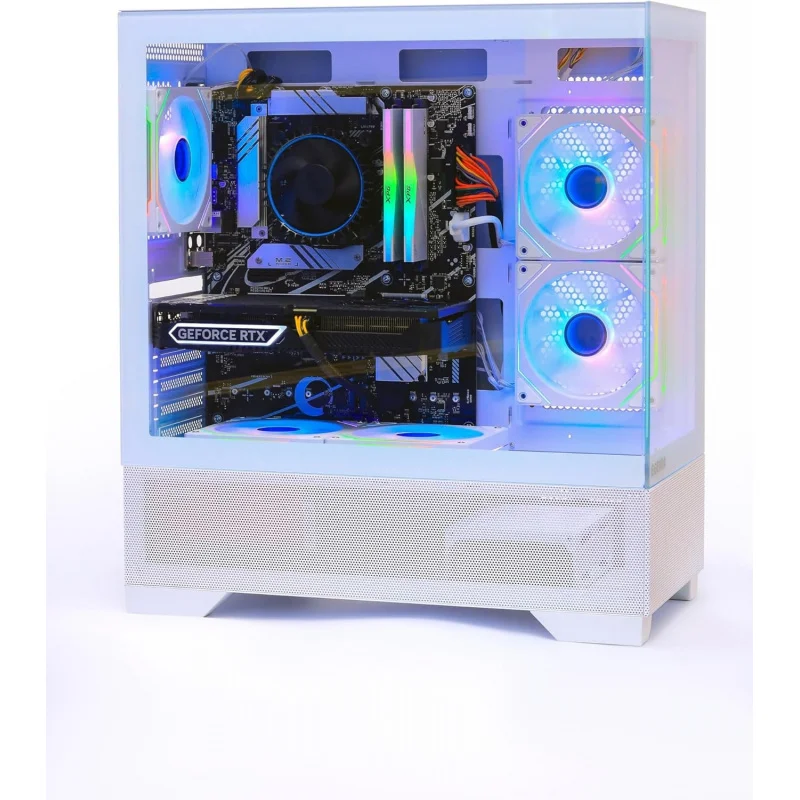 Gaming PC,i5-12400F, RTX 3050, 16GB RAM, 1TB M.2 SSD, 500W PSU, H610 Motherboard, 4-Fan RGB Case