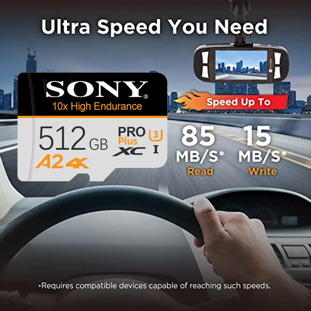 การ์ดหน่วยความจำ Sony SD 2TB 1TB 512GB 256GB 128GB Micro TF Card ถ่ายโอนข้อมูลเร็วพิเศษ - สำหรับโทรศัพท์และพีซีเพื่อเพิ่มความจุ