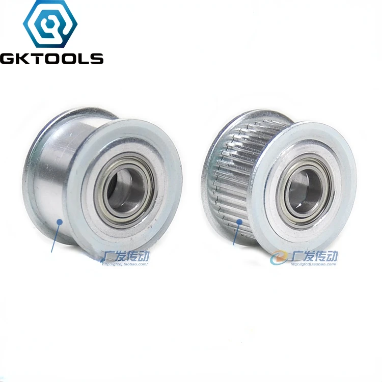 GT2 2GT 48 Teeth Synchronous Timing Idler Pulley Bore 5/6/7/8/10mm with Bearing  For 10mm Belt 3D Printer Accessories