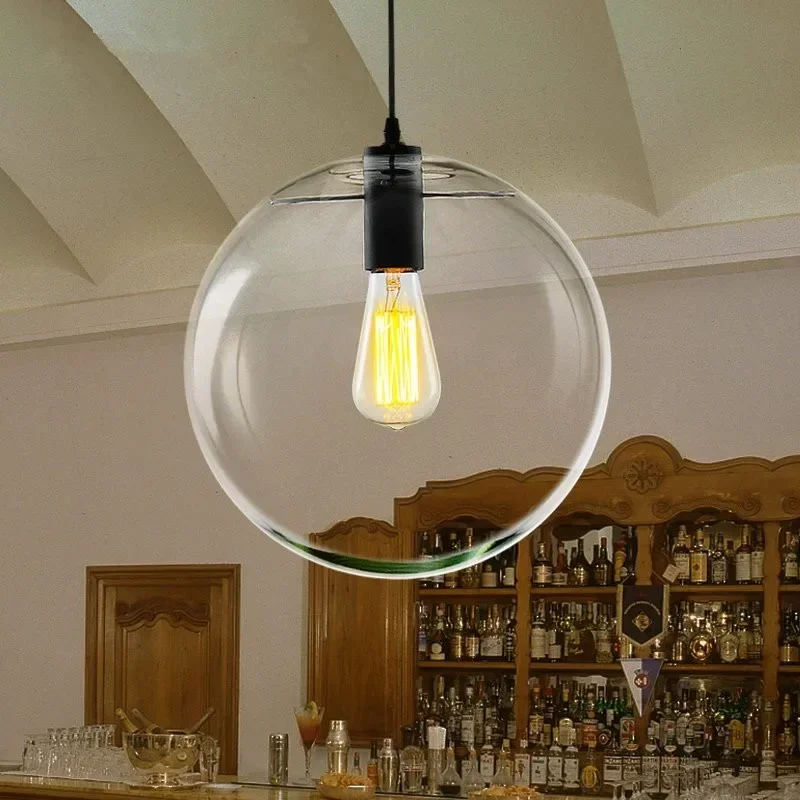 

Modern Globle Pendant Lights Home Decorative Glass Ball Pendant Lamps Hanging Suspension Lamps luminaire