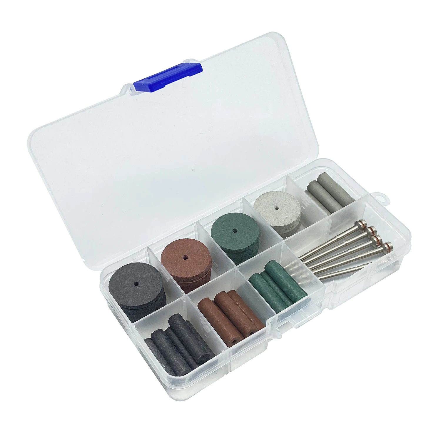  45Pcs Dental Polishing Wheels Kit Lab Beauty Silicone Rubber Polishing Wheel 5 Mandrel Shank for Hand Pieces Rotary Tools