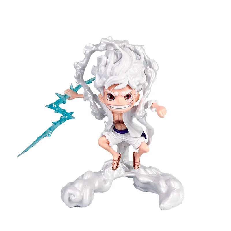 Personaje de anime de una pieza, 16cm, Dios del sol, Niga, Luffy, versión Q, estatua de pvc, modelo de muñeca móvil, colección de juguetes, regalo, adornos de muñecas