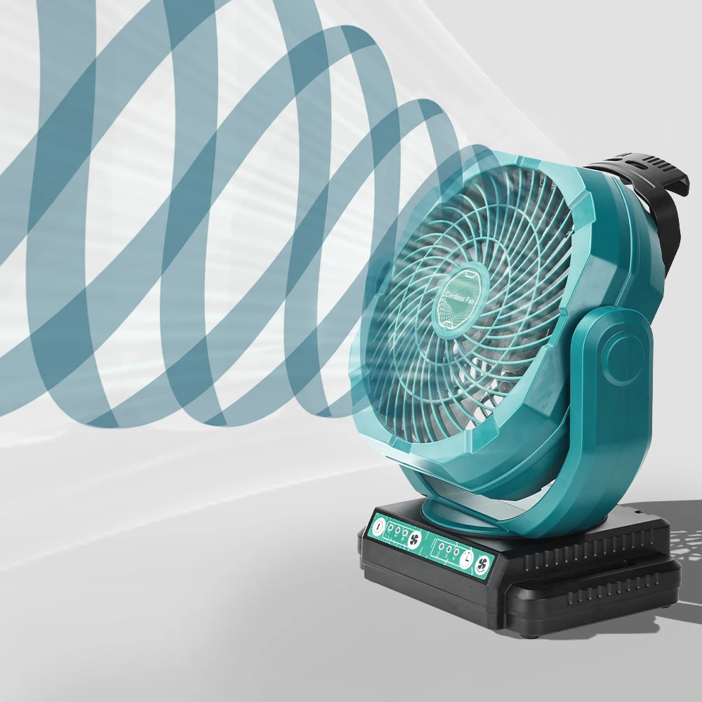 2026 New Upgrade Cordless Oscillating Fan For Bosch 18V Battery, 3-Speed Jobsite Industrial Camping Fan(Battery Not Included)