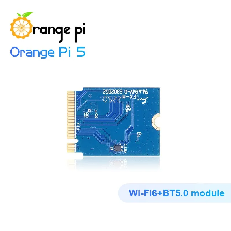 Orange Pi 5 WiFi 6 + BT 5.0 BLE Wireless Module AP6275P Chip PCIe Interface 2.4Ghz & 5GHz Wi-Fi (NOT Suitable for OPI 5 Plus !!)