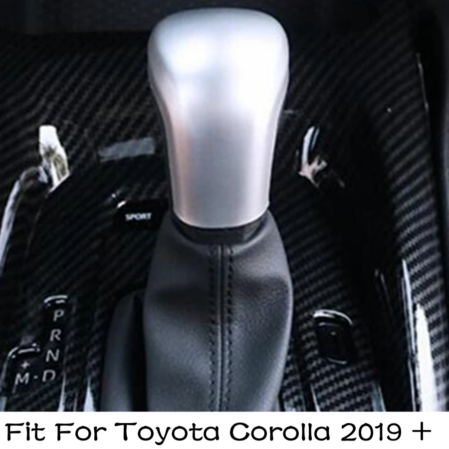 

Gear Shift Head Knob Handle Decoration Cover Trim For Toyota Corolla 2019 - 2024 Carbon Fiber Look / Matte Accessories Interior