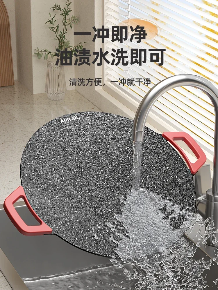 Churrasqueira e grelha elétrica multifuncional para uso doméstico, estilo coreano para churrasco, 220V