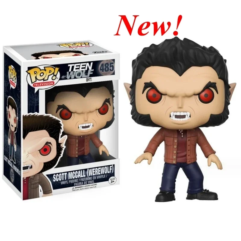 Nieuwe collectie Funko Pop Animation Teen Wolf # 484SCHOT Mccall (warenwolf) # 485-figuurmodelcollectie Actiefiguurspeelgoed